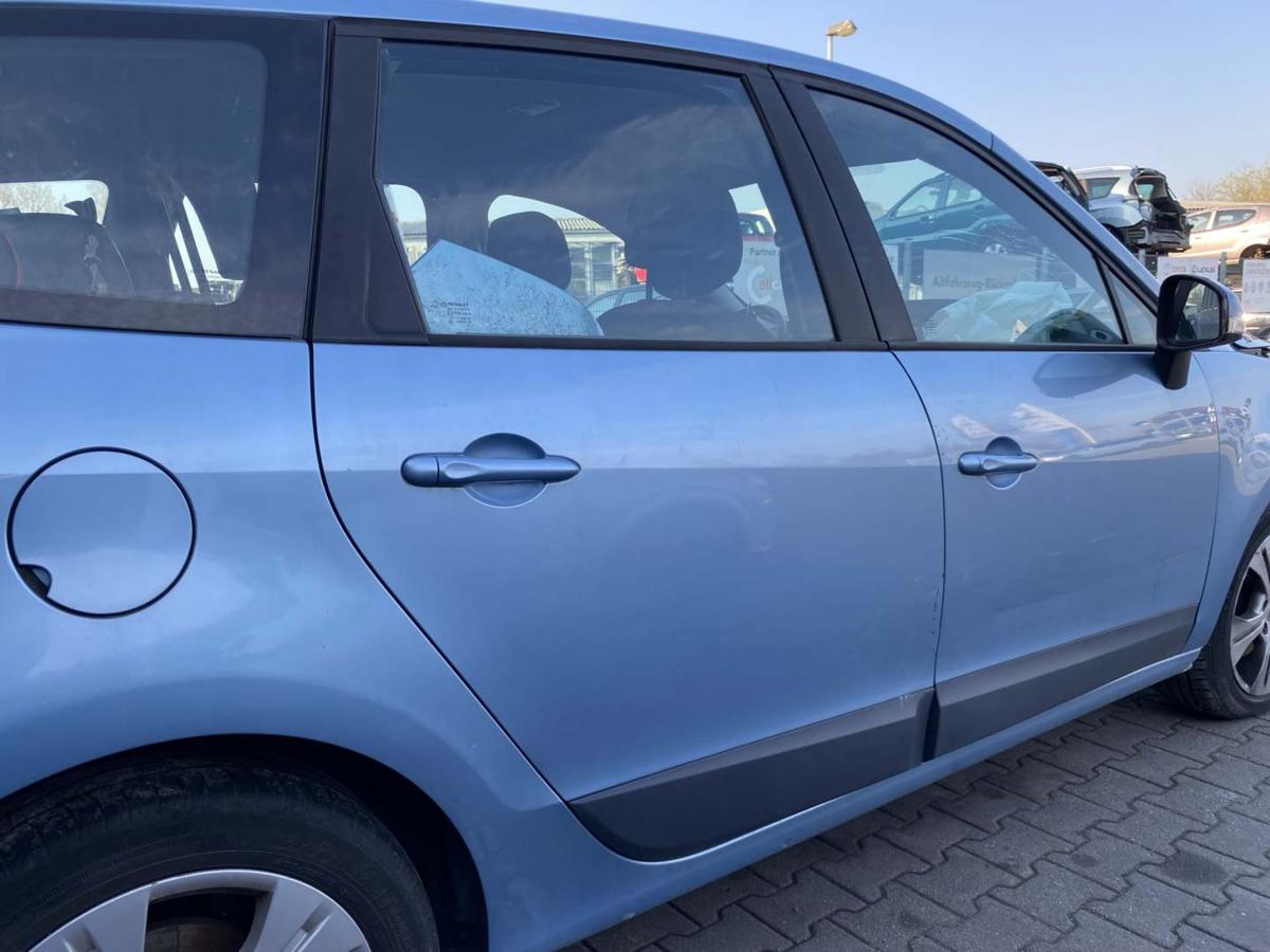 Renault Scenic 3 original T&uuml;r hinten rechts Terpa Hellblaumetallic Rohbau Bj.2011